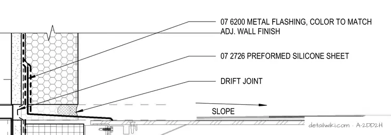A-2DD2H — 07 6200 Metal Flashing, Color To Match