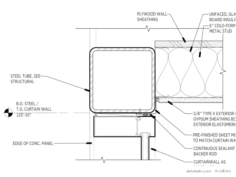 A-2HEX4 — Curtainwall Head Support
