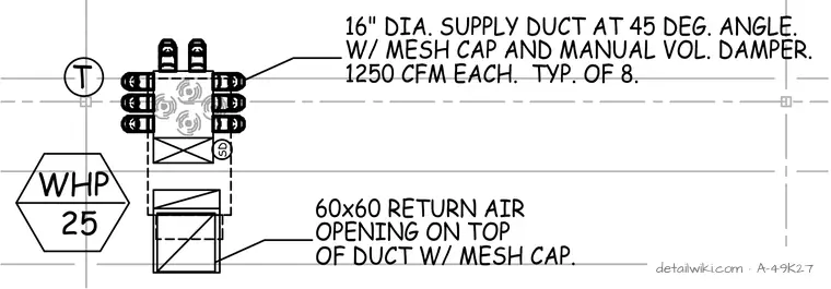 A-49K27 — W/ Mesh Cap And Manual Vol. Damper.