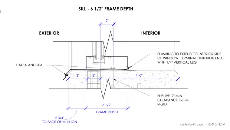 A-5QHBV — Wall Detail - Window Sill