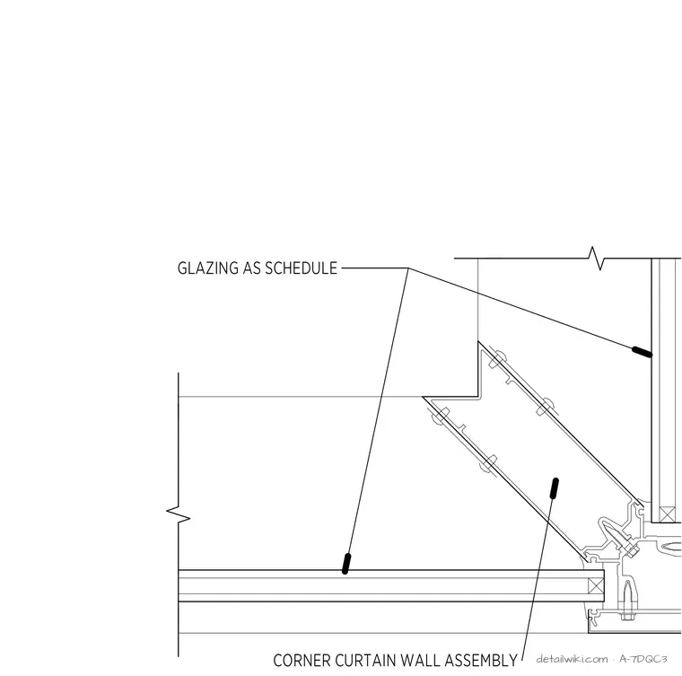 A-7DQC3 — Corner Mullion Detail