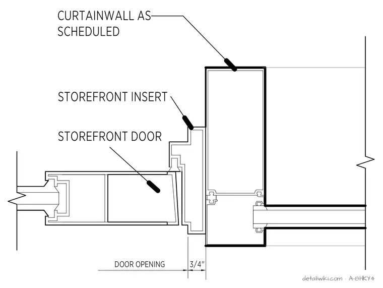 A-8HKY4 — Alum Curtainwall Jamb
