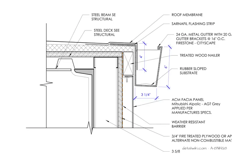 A-8NHG8 — Gutter Detail