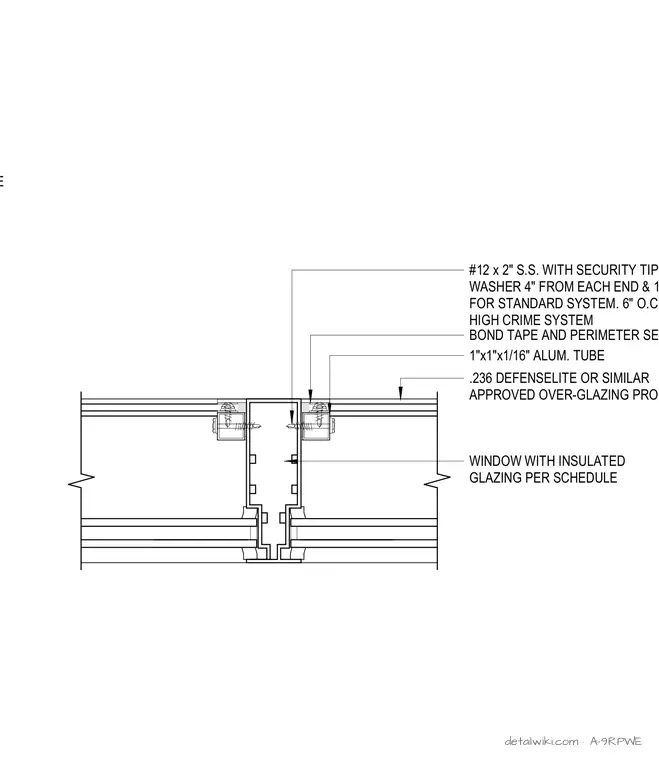 A-9RPWE — Storefront Window Mullion