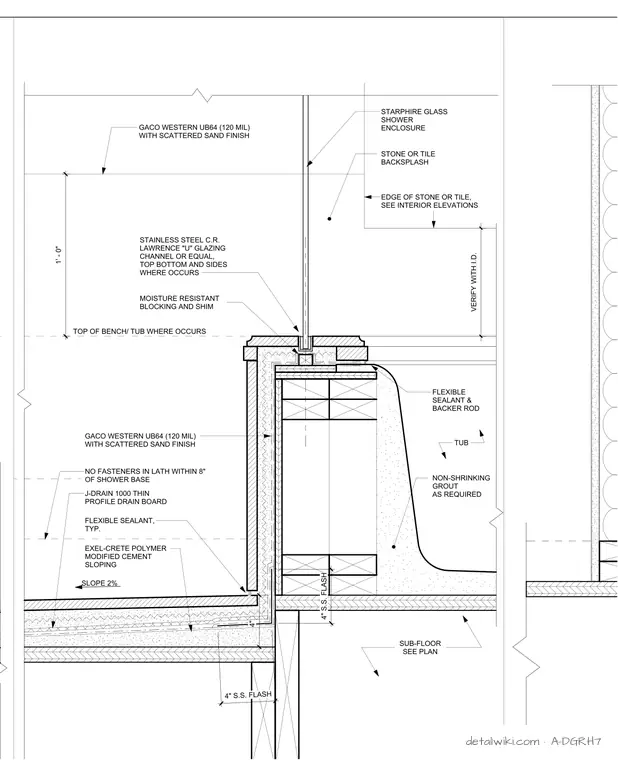 A-DGRH7 — Shower / Tub Transition