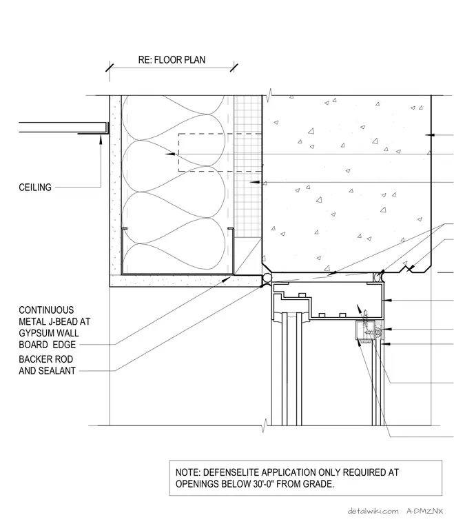 A-DMZNX — Storefront Window Furring Head