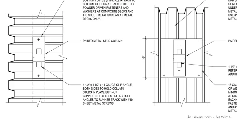 A-DVR9E — Metal Stud Framing Reflected Ceiling Plans