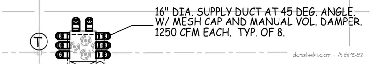 A-GPS82 — W/ Mesh Cap And Manual Vol. Damper.