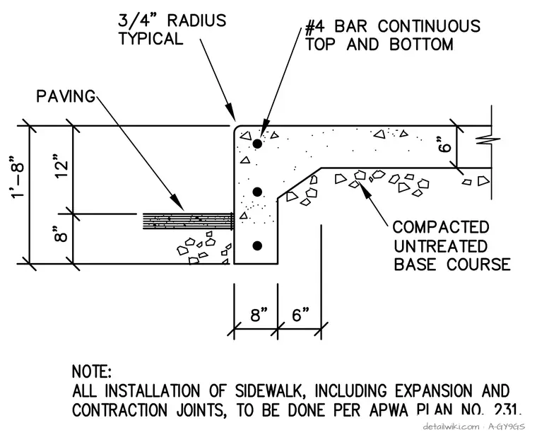 A-GY9GS — 12\" Curb Wall