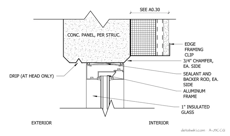 A-J9CCQ — Storefront Head/Jamb Detail