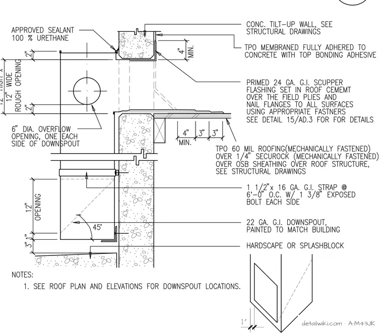 A-M43JK — Downspout