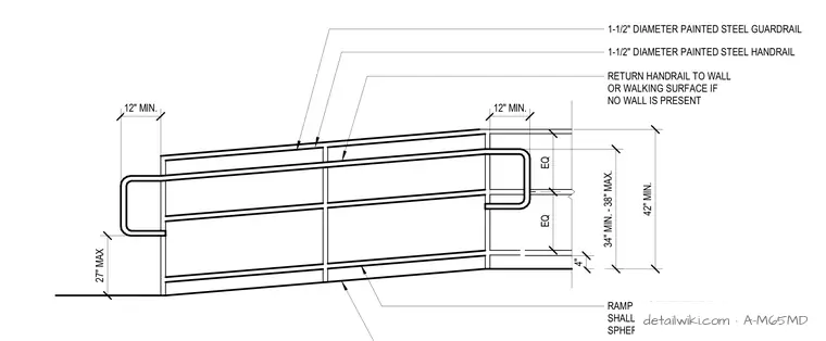A-M65MD — Ramp Guardrail/Handrail
