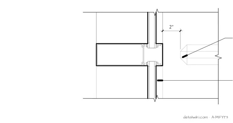 A-MFYT3 — Curtain Wall/Reveal Detail
