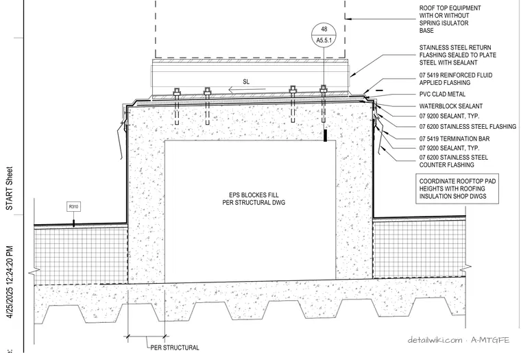 A-MTGFE — Elevated Concrete Pad With Insulation Fill