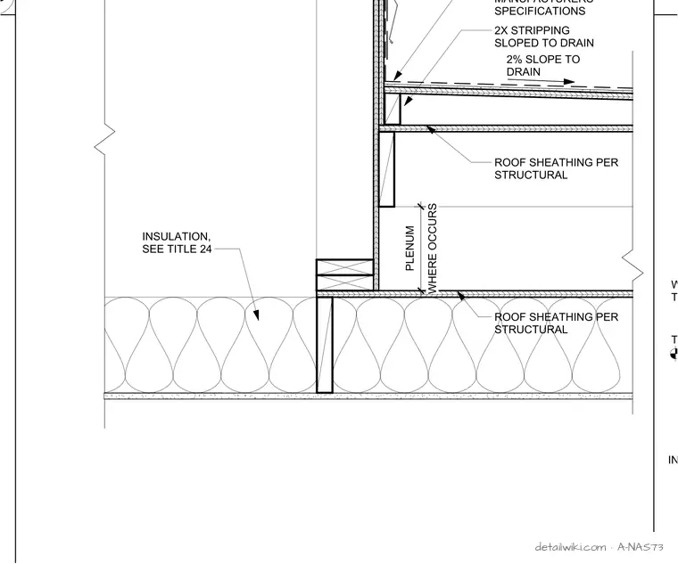 A-NAS73 — Roof - Clay Tile - Parapet Ridge Detail