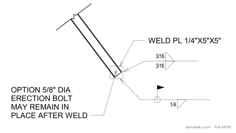 A-R4KPH — Weld Plate @ Column