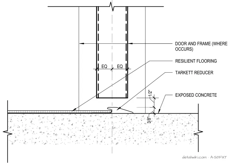 A-S8FXT — Resilient To Concrete At Interior