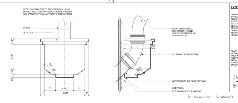 A-SX6W9 — Leader Head Detail