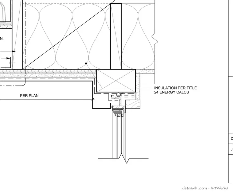 A-TW6YQ — Eave Detail - Concealed Gutter