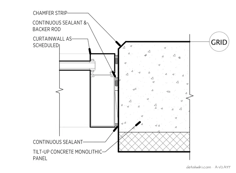A-V2AYT — Curtainwall Jamb