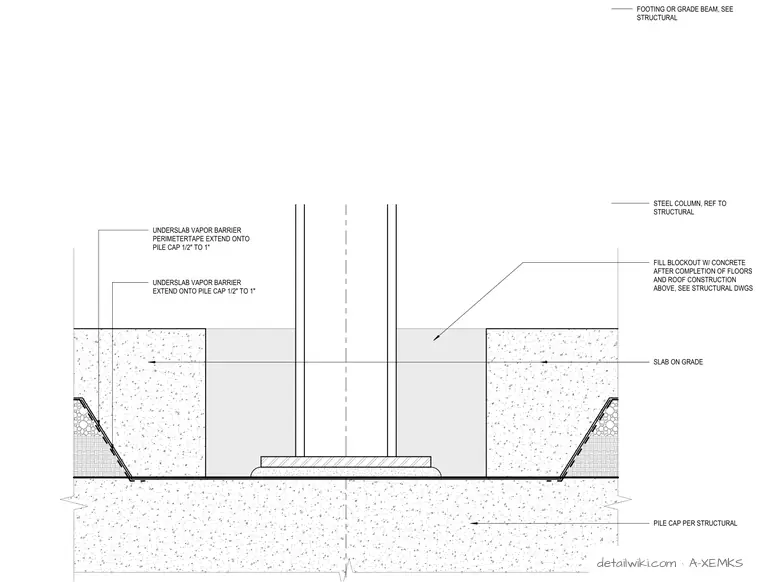 A-XEMKS — Waterproofing At Steel Columns