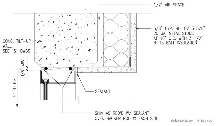A-YS3W6 — Head/Jamb/Sill @ Opening