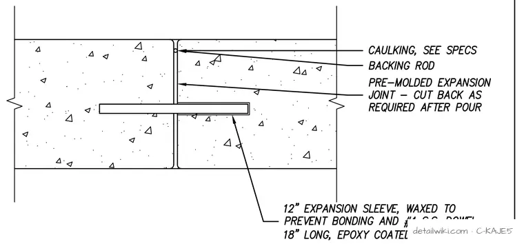 C-KAJE5 — Dowel At Expansion Joint