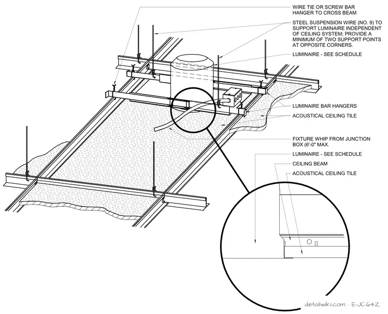 E-JC64Z — Downlight Mounting - Lay-In Ceiling