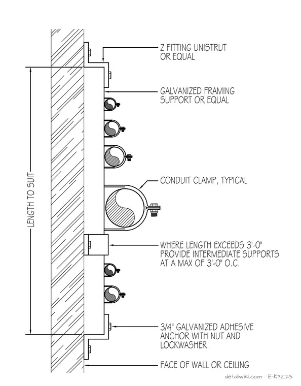 E-KYZ2S — Conduit Support Detail