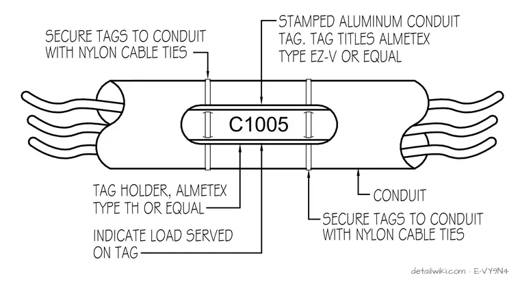 E-VY9N4 — Conduit Marking Detail