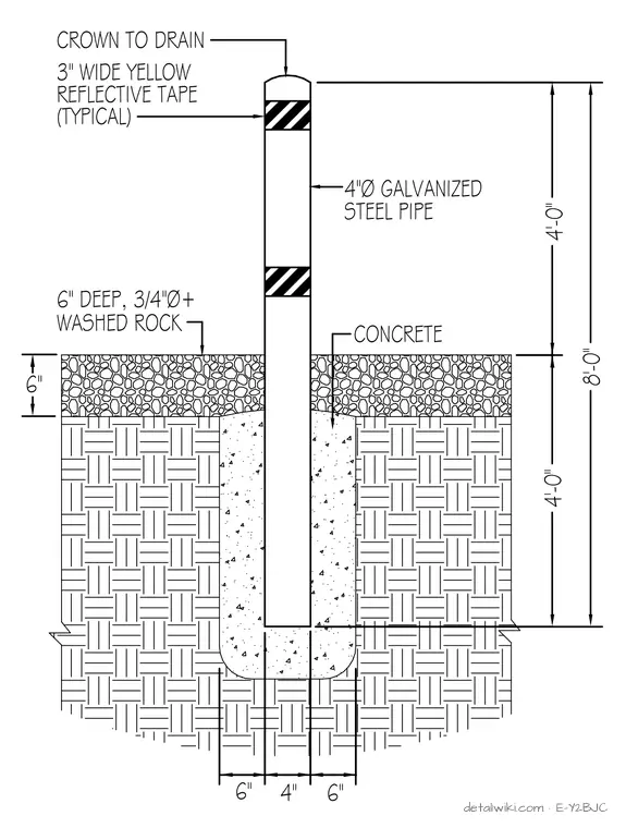 E-Y2BJC — Bollard Detail