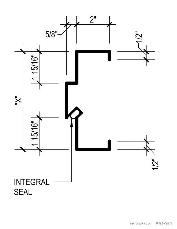 F-E9WQN — Double Rabbet - Integral Seal