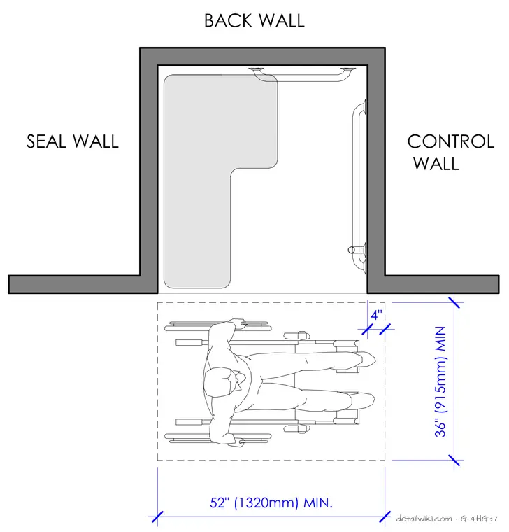G-4HG37 — Handicap Shower Clearances