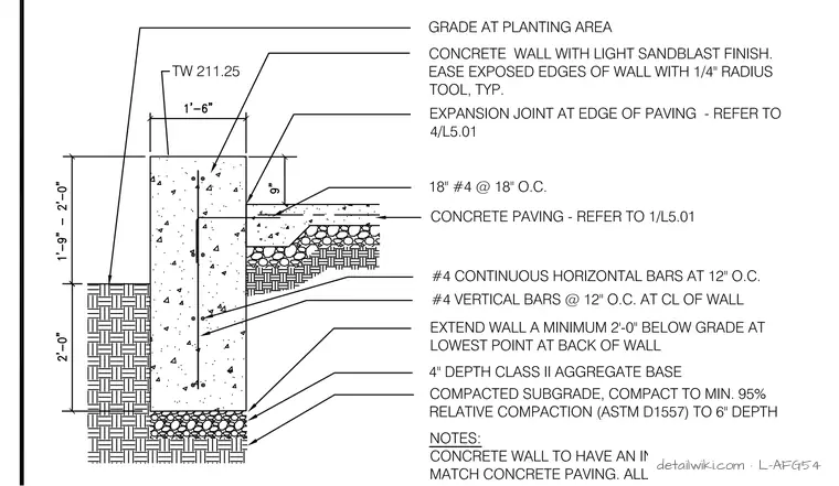 L-AFG54 — Old Pro Terrace Wall