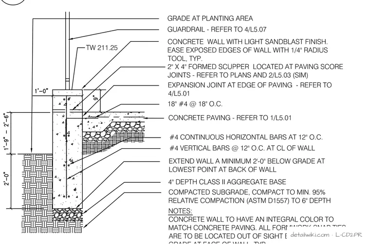 L-CD2PR — Old Pro Terrace Guard Wall