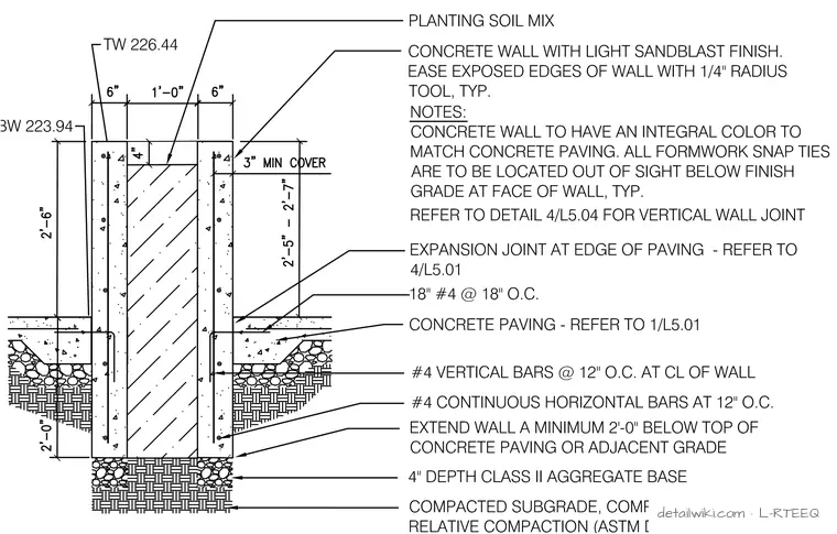 L-RTEEQ — Terrace Planter Wall