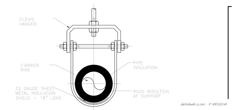P-XRQSW — Pipe Hanger Detail