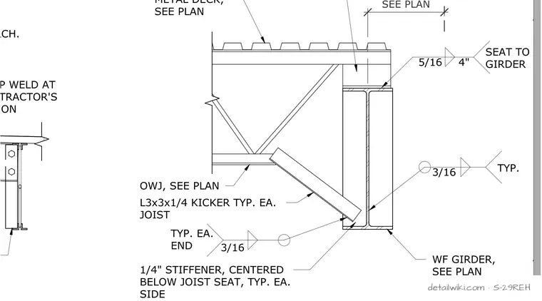 S-29REH — Joist To Girder - Grid 7