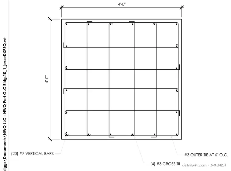 S-3JNZH — Concrete Column Tie Requiremetns