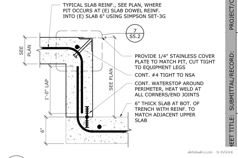 S-3VQ4X — Slab Pit Wall And Embed