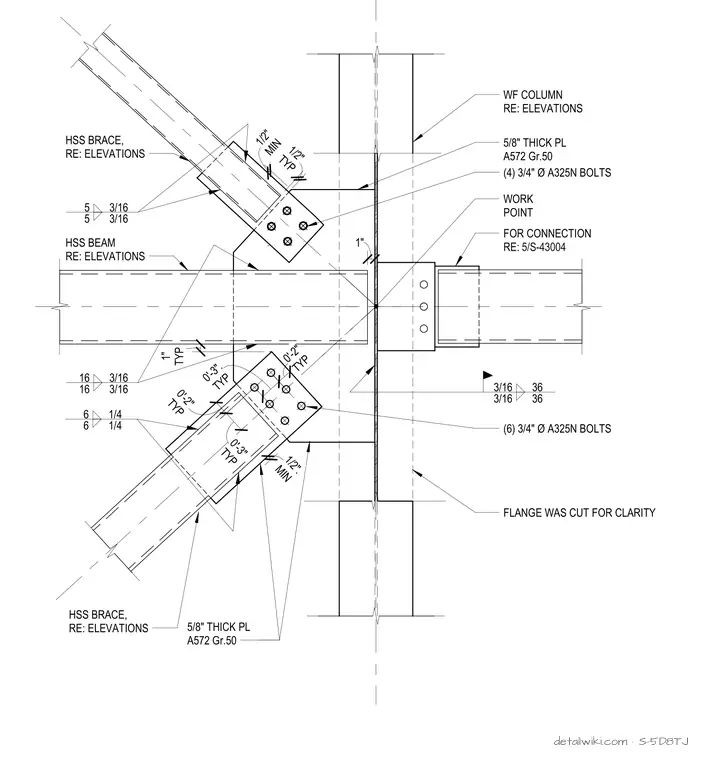 S-5D8TJ — Screen Wall Vertical Brace Connection