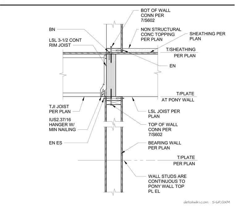 S-6RQXM — Interior Brg Wall Btwn Ceiling And Mech Well