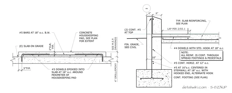 S-8ZNJP — Typical Stemwall Foundation