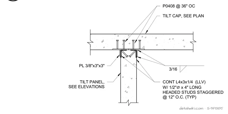 S-9P885 — Tilt Cap Conn. To Int. Tilt Panel