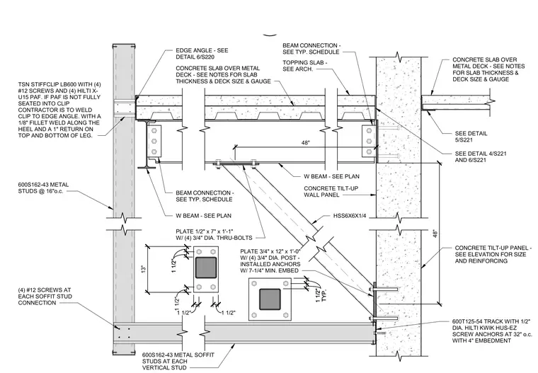 S-A6PAG — Balcony Cantilever Detail