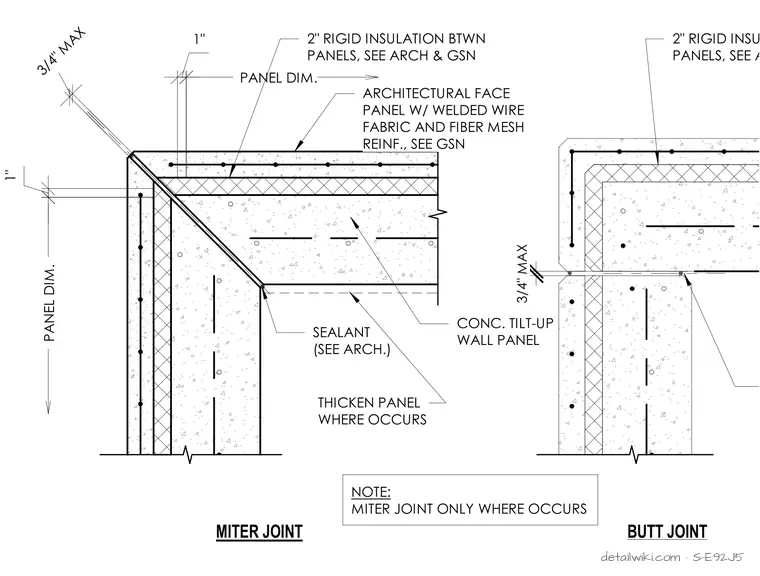 S-E92J5 — Panel Joint Details