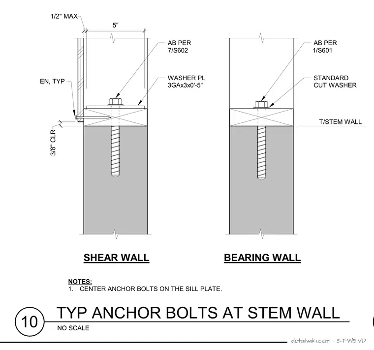 S-FW5VD — Bearing Wall