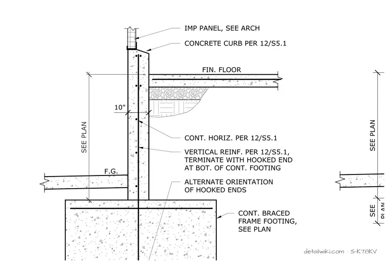 S-K78KV — Stemwall At Braced Frame