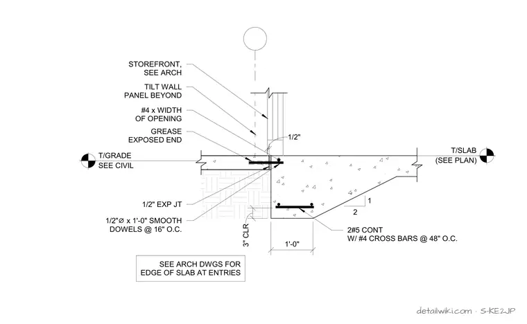 S-KE2JP — Slab Edge At Tilt Wall