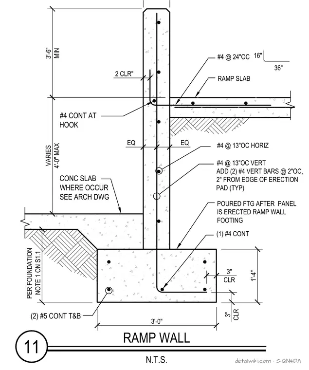 S-QN4DA — Ramp To Wall Connection